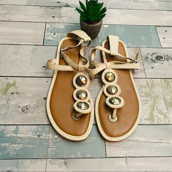 Banana Republic Leather Embellished Gladiator Sandals - Picture 2 of 6